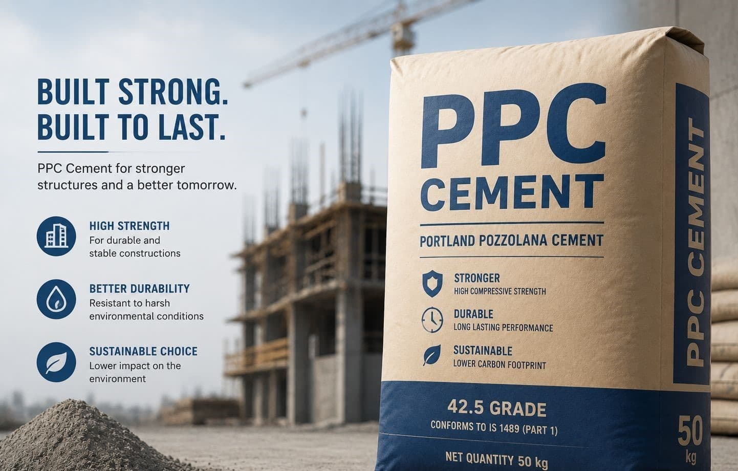 Portland Pozzolana Cement (PPC)